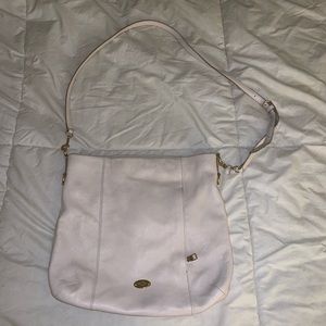 Coach off white long strap bag